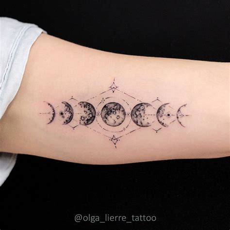 Sternum Tattoo Women Moon : Moon phases • #inkstinctsubmission #tattrx ...