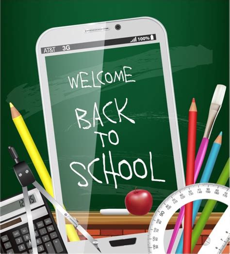 Kid school background vectors free download graphic art designs