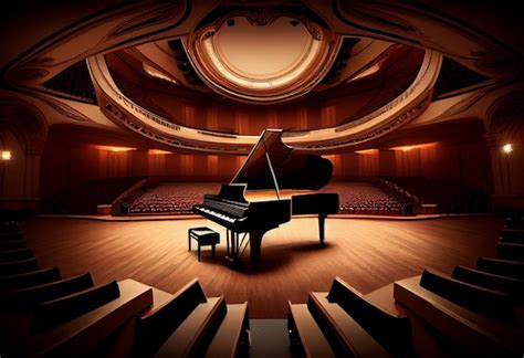 Premium Photo | Beautiful piano in concert hall