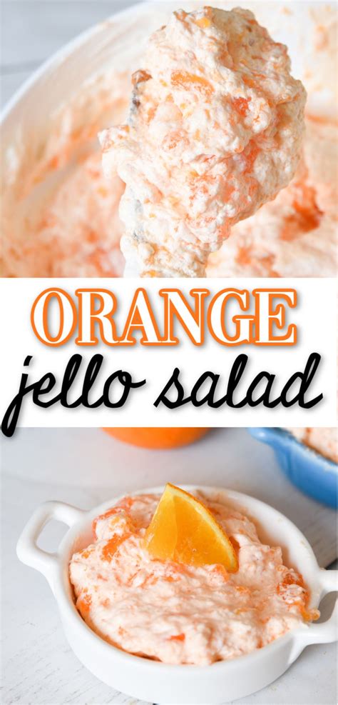 Orange Fluff Jello Salad | Recipe | Jello salad, Orange jello salads, Cool whip desserts