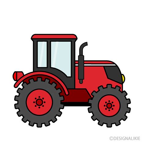 Red Tractor Clip Art Free PNG Image｜Illustoon