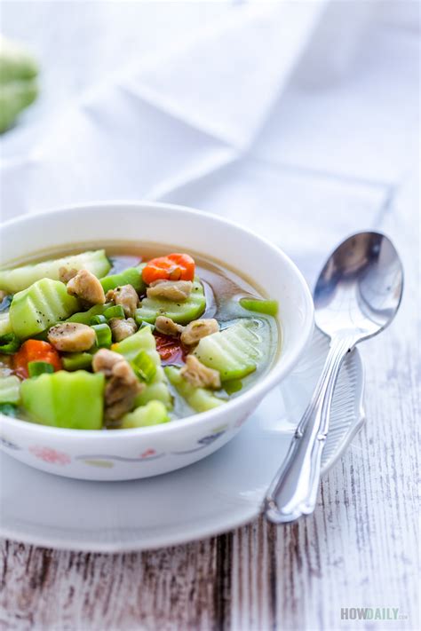 Easy Chayote Squash Chicken Soup Recipe