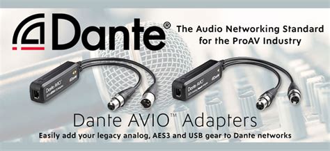 Dante AVIO Adapters – Reliable Digital Audio Networking for AV Pros