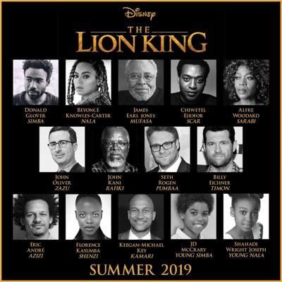 Blog: “The Lion King” remake with star-studded cast announced ...