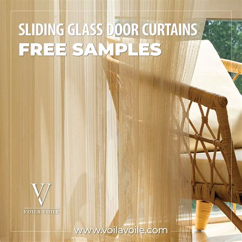 Stunning Patio Door Curtains | Free Samples | Voila Voile