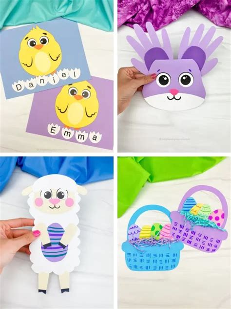 Easter Egg Cat Craft For Kids [Free Template]