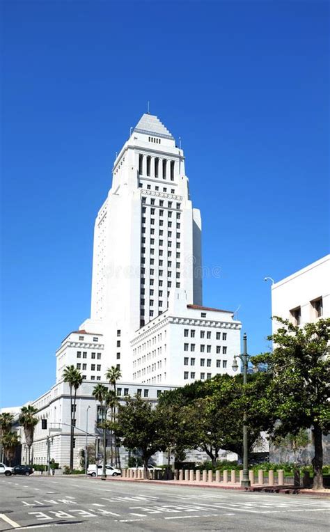 Los Angeles City Hall Building Editorial Image - Image of isolated ...