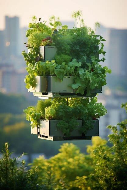 Premium AI Image | a planter with a box of lettuce