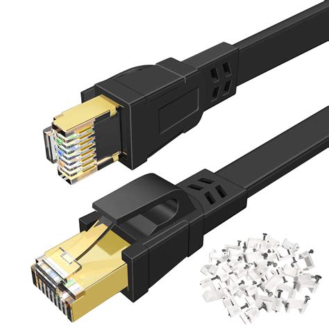 Amazon.com: Cat 8 Ethernet Cable 150 FT, Heavy Duty High Speed Flat ...