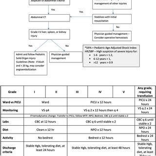 Pre-accelerated protocol management of pediatric blunt solid organ ...