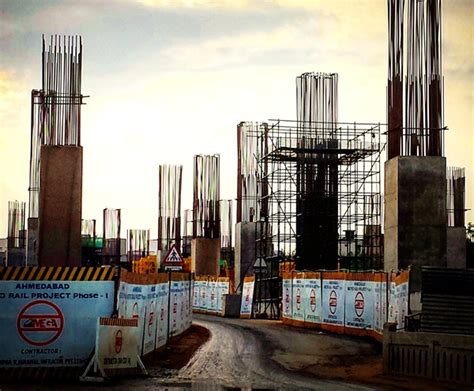 Ahmedabad Metro Stations Start Taking Shape - The Metro Rail Guy