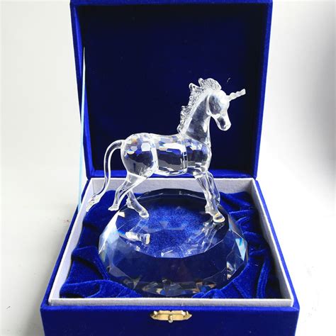 Swarovski "Unicorn" Crystal Figurine and Base | EBTH