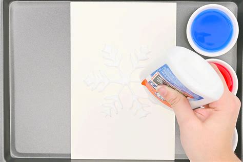 Snowflake Salt Painting | Easy Salt Painted Snowflakes