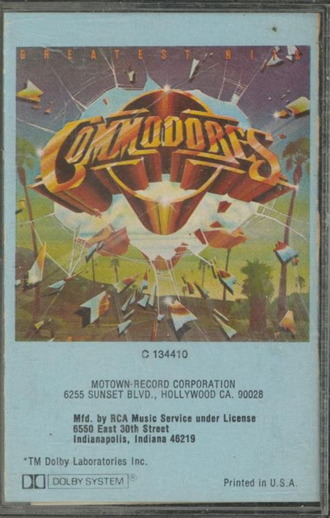 Commodores – Commodores Greatest Hits (1978, Dolby System, Cassette ...