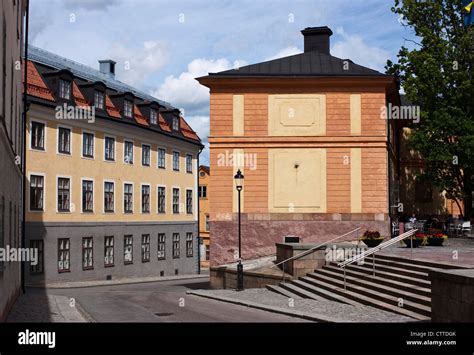 Streets of Uppsala's old town. Sweden Stock Photo - Alamy