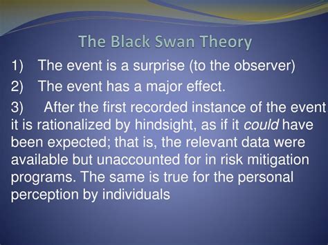 PPT - The Black Swan Theory PowerPoint Presentation, free download - ID:1853007