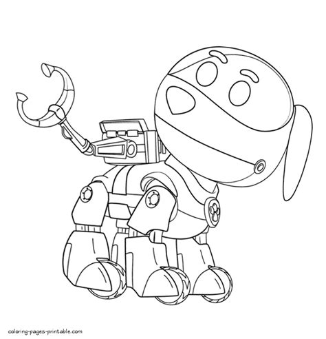 Paw Patrol Free Coloring Sheets. Robot.. COLORING PAGES PRINTABLE.COM ...