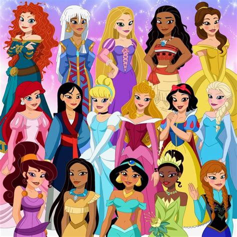 Disney princesses by Lunamidnight1998 | Disney princess fashion, Disney ...