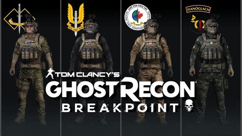 Ghost Recon: Breakpoint - Realistic Uniforms - 2nd Commando Regiment, SAS, JTF2, ARW - YouTube