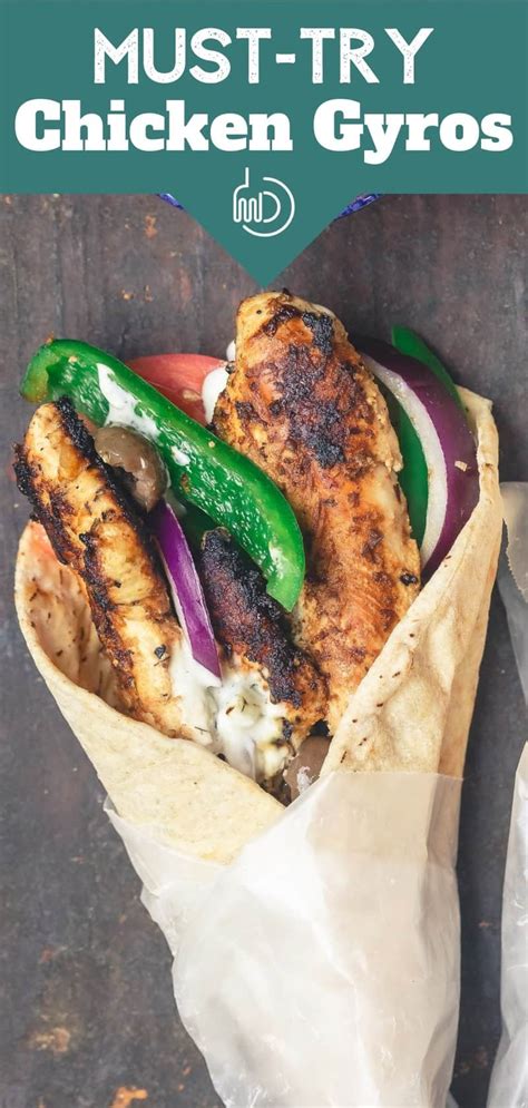 Homemade Greek Chicken Gyro Recipe - The Mediterranean Dish