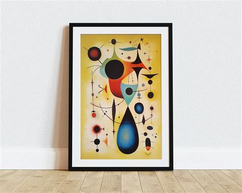 Miro Art Print Joan Miro Poster Colorful Abstract - Etsy