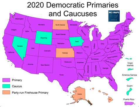 How Caucuses vs Primaries Can Lead to Different Results - MCI Maps ...