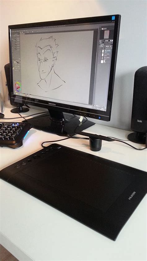 HUION | Art studio design, Art studio room, Drawing tablet