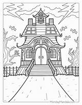 20 Haunted House Coloring Pages Free PDF Printables sketch template