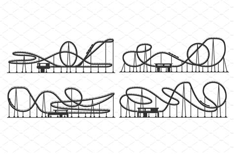 Roller coaster loop, rollercoaster | Illustrations ~ Creative Market