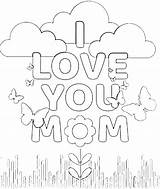 We Love You Mom Coloring Pages sketch template