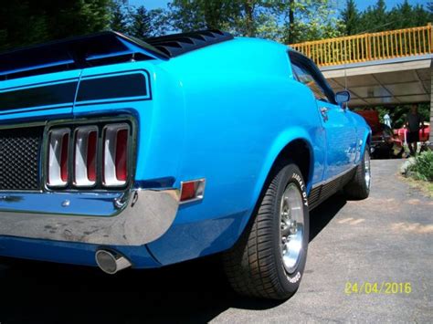 1970 Ford Mustang Mach 1 Grabber Blue Package 4-speed - 0F05H187439