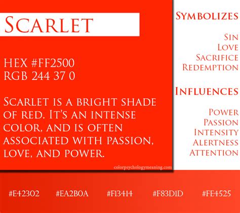 Scarlet Color - Meaning & Symbolism