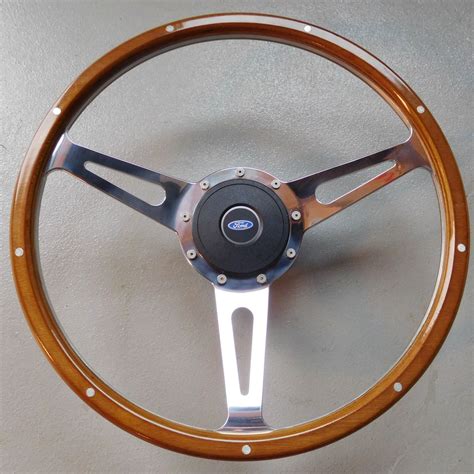 Wood Feroce 15in Steering Wheel Kit For Ididit Column-Broncograveyard.com