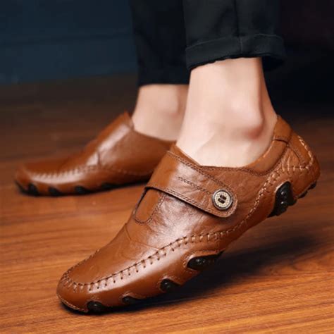 Men Loafers PU Leather Shoes Men Flat Shoes winter Keep warm Moccasins Sneaker Footwear Male ...