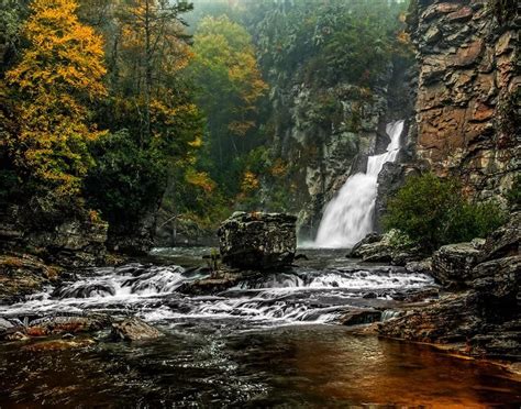 Linville Falls by Charles Hardin | Fall pictures, Linville falls, Holiday pictures