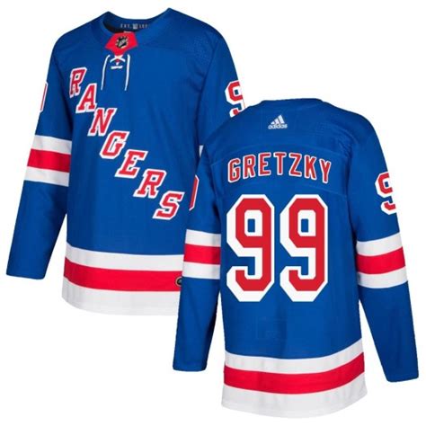 Adidas New York Rangers Youth Wayne Gretzky Authentic Royal Blue Home ...