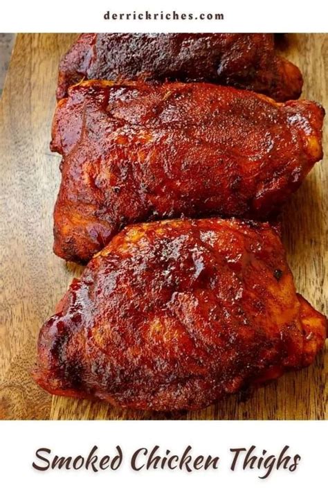 Smoked Chicken Thighs | Smoked chicken recipes, Smoked meat recipes, Smoked chicken