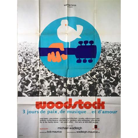 WOODSTOCK Movie Poster 47x63 in.