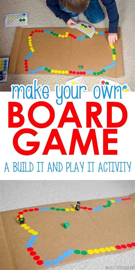 DIY Board Game - Busy Toddler | Board games diy, Homemade board games, Math board games