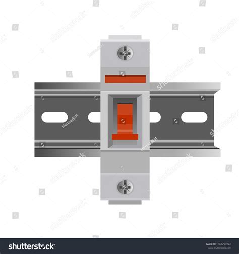 Din Rail Automatic Circuit Breaker Vector Stock Vector (Royalty Free) 1667290222 | Shutterstock