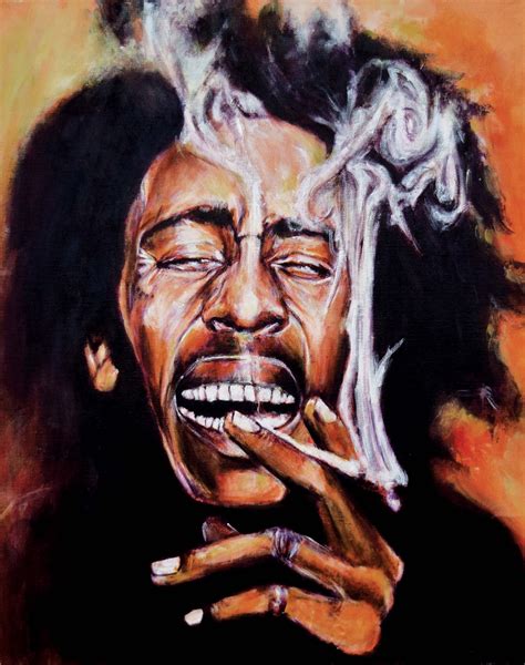 Bob Marley Smoking Weed Posters