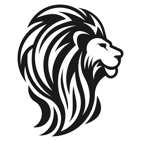 Vector for free use: Lion head vector