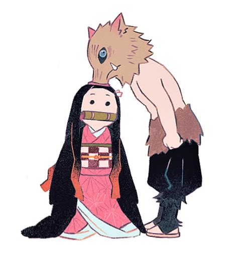 [ART] Nezuko and Inosuke by @hogugon [Demoon Slayer] : r/manga