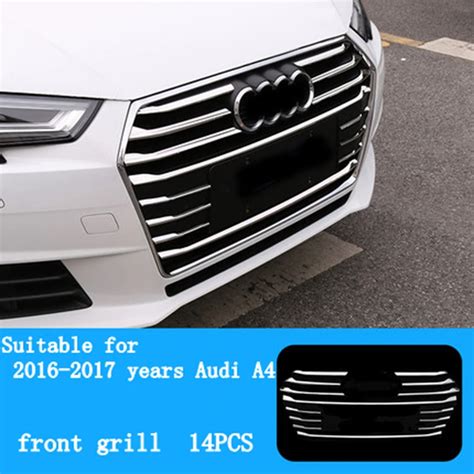 MONTFORD Stainless Steel Auto Accessories Front Middle Grill Trim ...