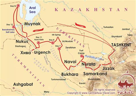 Kyzylkum Desert Map