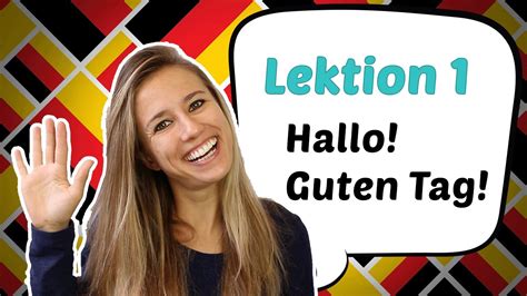 GERMAN LESSON 1: Learn German for Beginners - German Greetings 🤗 - YouTube