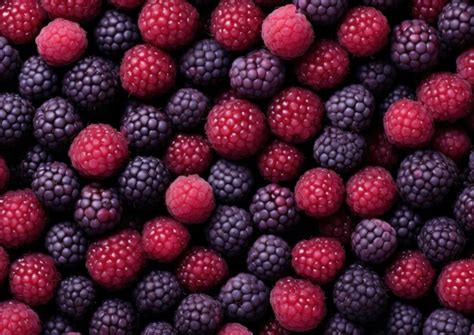 Premium AI Image | Professional photography of Pattern of Salal Berries fruits Gen