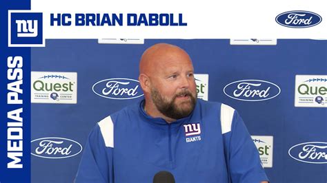 Coach Brian Daboll on first padded practice