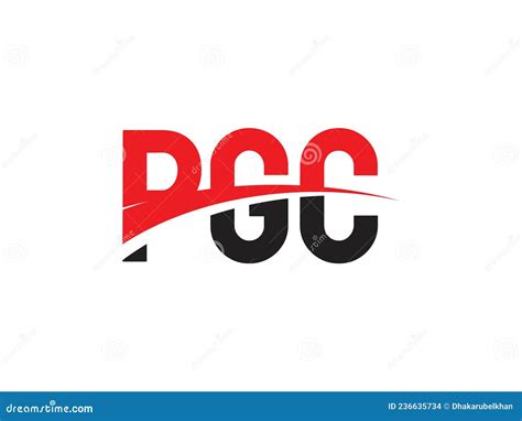 PGC Letter Initial Logo Design Vector Illustration Stock Vector ...