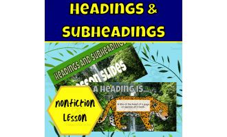 Nonfiction heading and subheading worksheets by Teach Simple